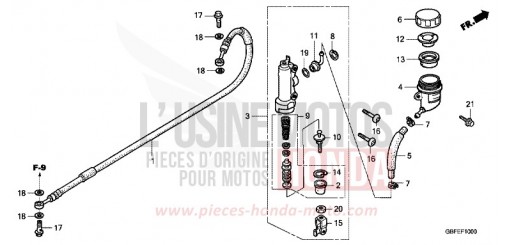 RR. BRAKE MASTER CYLINDER CR85RB7 de 2007
